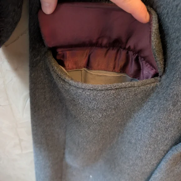 Gray Men's Cashmere-wool Coat - Picture 4 of 9